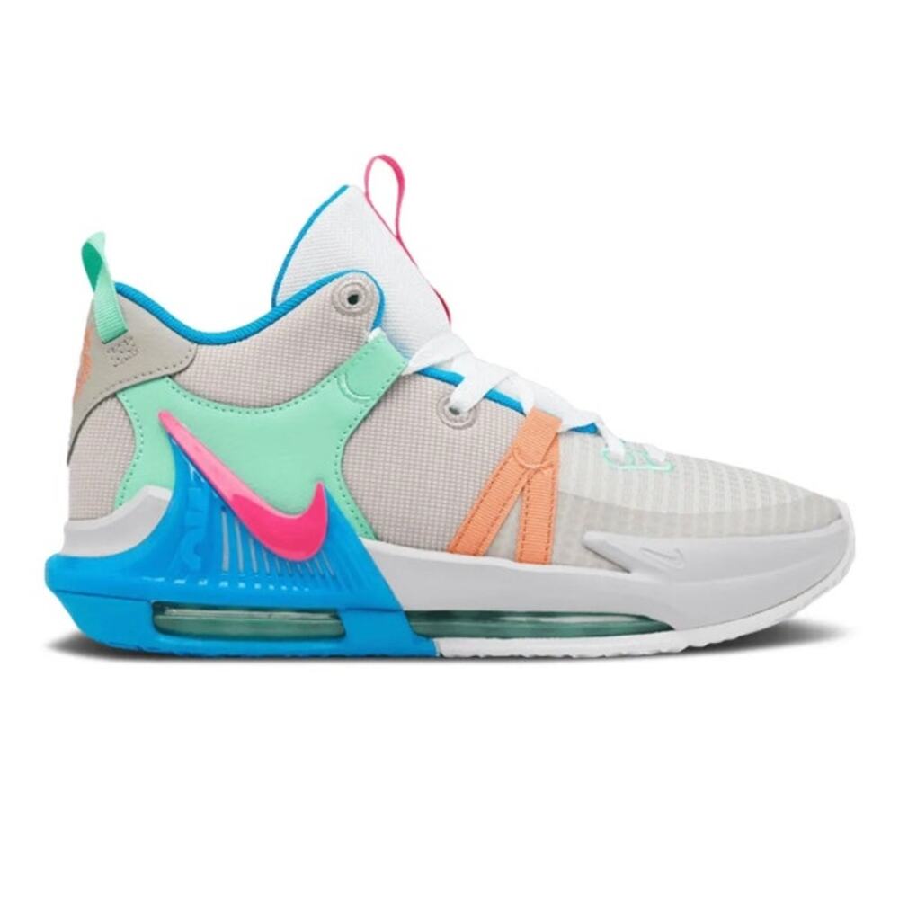 Nike LeBron Witness 7 Grey Fog Multi-Color Youth 5